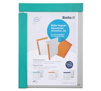 Exacompta Porte-bloc aimanté rembordé plastique A4 2 rabats aimantés recto/verso Turquoise