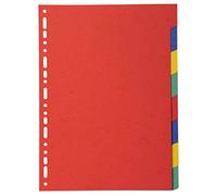 EXACOMPTA Intercalaires carte marbrée 220g 8 positions - A4 - Assorties vives