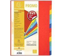 Exacompta Intercalaires en carton A4 – 12 touches – promo 1+1
