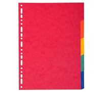 Exacompta 50x Intercalaires carte 220g 5 positions A4 maxi assort. 2105E