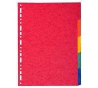 Exacompta – Intercalaires en carte 220 g – 5 positions – A4 maxi – Couleurs assorties