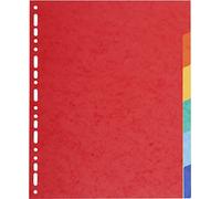 Exacompta Intercalaires carte marbrée recyclée 220 g 6 positions XXL coloris vifs