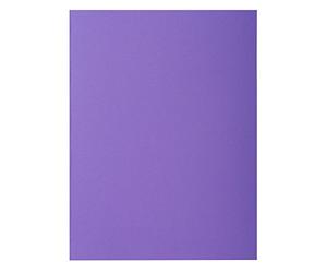 Exacompta - Réf. 216008E - Paquet de 50 chemises rigides avec 2 rabats ROCK''S 210 g/m² - couleurs vives - chemises certifiées PEFC™ - dimensions 24 x 32 cm pour documents format A4 - couleur violine