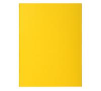 Paquet de 50 chemises 2 rabats ROCK''S 210 - 24x32cm - Jaune citron
