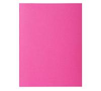 Exacompta - Réf. 217120E - Paquet de 10 chemises rigides ROCK''S 210 g/m2 aux couleurs vives - chemises certifiées PEFC™ - dimensions 24 x 32 cm pour format A4 - couleur rose