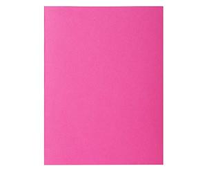 Exacompta - Réf. 217120E - Paquet de 10 chemises rigides ROCK''S 210 g/m2 aux couleurs vives - chemises certifiées PEFC™ - dimensions 24 x 32 cm pour format A4 - couleur rose