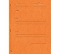 Exacompta - Réf. 220106E - Carton de 5 paquets de 25 dossiers de plaidoirie "Pour/Contre" - en carte lustrée - dimensions 25 x 32 cm pour documents au format A4 - couleur orange