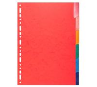Exacompta 25x Intercalaires 225g avec onglets renforcés 6 pos A4 assort 2206E