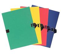 Exacompta 10x Chemise dos extensible avec rabat papier 24x32cm assort. 223200E