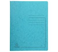 Exacompta - Réf. 240236E - 1 chemise de classement à ressort en carte lustrée 355 g/m² - couverture imprimée - chemise certifiée FSC - dimensions 24x32 cm pour documents format A4 - couleur turquoise