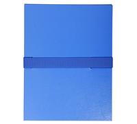 Chemise extensible sans rabat Exacompta à scratch dos 12 cm - bleu