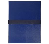 Chemise extensible balacron sans rabat sangle scratch - 24x32cm - Bleu foncé