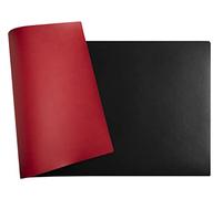 Exacompta – Sous-main souple Home Office Réf. 29121E – Simili cuir bicolore noir/rouge 35x60 cm