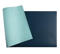 Exacompta - Réf. 29122E - 1 Sous-mains souple Home Office - en simili cuir (polyuréthane) bicolore - souple et résistant, protège bureau, tapis de souris -35x60 cm-couleur tropique/canard -livré roulé