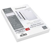 Paquet de 100 couvertures Chromolux pour reliure A4 - Blanc