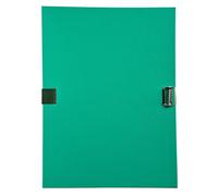 Exacompta - Réf. 30103H - Carton de 10 chemises à dos extensible en polypropylène couleur - 1 rabat en pied - fermeture par sangle - boucle à coulisseau cranté - dim 24 x 32 cm - couleur vert
