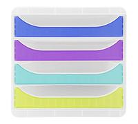 Module de classement Big Box 4 tiroirs Chromaline - Couleurs assorties