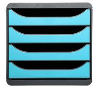 Module de classement Big Box 4 tiroirs Iderama - Turquoise