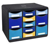 Exacompta Moule de classement Storebox Multi 11 tiroirs Bee Blue assort 3137202D