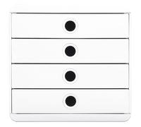 Module de classement Exacompta Pop Box 4 tiroirs - blanc