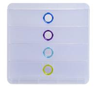 Module de classement Pop-Box 4 tiroirs Chromaline - Couleurs assorties