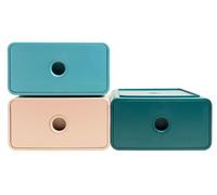 Exacompta - Réf. 315406D - 1 Module de classement Tiny Box 1 tiroir Skandi superposable - Dimensions extérieures : Profondeur 19 x largeur 26,5 x Hauteur 10 cm - Couleurs alatoires
