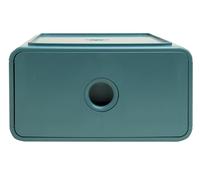 Exacompta - Réf. 315434D - Carton de 3 module de classement Tiny Box 1 tiroir Skandi superposable - Dimensions extérieures : Profondeur 19 x largeur 26,5 x Hauteur 10 cm - Bleu pacifique