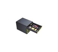 Exacompta - Réf. 316014D - Lot de 6 DrawnInsert Insert pour tiroir - compatibles avec la plupart des tiroirs - dimensions 298 x 246 x 36 mm - certifiés Ange Bleu - couleur ECOBlack Noir