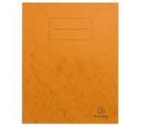 Exacompta - Réf. 32124E - Carton de 100 protège-cahiers 17x22 cm en carte lustrée véritable, avec champ d'inscription - Idéal pour l'école, collège, universités - Coloris orange