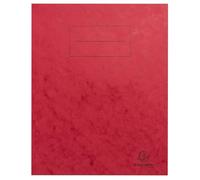 Exacompta - Réf. 32125E - Carton de 100 protège-cahiers 17x22 cm en carte lustrée véritable, avec champ d'inscription - Idéal pour l'école, collège, universités - Coloris rouge
