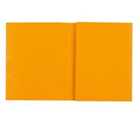 Exacompta - Réf. 32129E - Carton de 100 protège-cahiers 17x22 cm en carte lustrée véritable, avec champ d'inscription - Idéal pour l'école, collège, universités - Coloris jaune