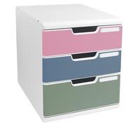 Exacompta - Réf. 325303D - MODULO A4 Autentik - Module de classement 3 tiroirs pour document A4+ - Dimensions extérieures : Prof. 35 x largeur 28,8 x Hauteur 32 cm - Assortis