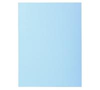 Exacompta - Réf. 330006E - Carton de 5 paquets de 100 chemises rigides SUPER 210 g/m2 aux couleurs pastel - chemises certifiées PEFC™ - Dimensions 24 x 32cm pour format A4 - couleur bleu clair