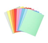 Exacompta - Réf. 330100E - Paquet 10 chemises rigides SUPER 210 g/m2 aux couleurs pastel - chemises certifiées PEFC™ - dimensions 24 x 32cm pour format A4 - 10 couleurs assorties