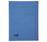 Exacompta Chemise 2 rabats Clean'Safe® 400 g/m² 24 x 32 cm A4 Bleu – Paquet de 5