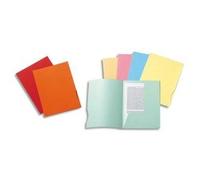 Exacompta - Réf. 332006E - Carton de 250 chemises rigides avec 2 rabats SUPER 210 g/m² - couleurs pastel - chemises certifiées PEFC™- dim 24 x 32 cm pour documents format A4 - bleu clair