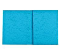 Exacompta - Réf. 35122E - Paquet de 10 protège-cahiers 24x32 cm en carte lustrée véritable, avec champ d'inscription - Idéal pour l'école, collège, universités - Coloris turquoise