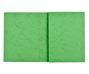 Exacompta - Réf. 35123E - Paquet de 10 protège-cahiers 24x32 cm en carte lustrée véritable, avec champ d'inscription - Idéal pour l'école, collège, universités - Coloris tilleul