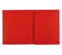 Exacompta - Réf. 35125E - Carton de 80 protège-cahiers 24x32 cm en carte lustrée véritable, avec champ d'inscription - Idéal pour l'école, collège, universités - Coloris rouge