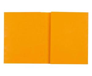 Exacompta - Réf. 35129E - Carton de 80 protège-cahiers 24x32 cm en carte lustrée véritable, avec champ d'inscription - Idéal pour l'école, collège, universités - Coloris jaune