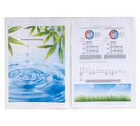 Exacompta - Réf. 38060E - Carton de 50 étuis de protection doubles - 4 faces pour protéger des documents au format A4 - Pour un usage intensif - En PP épaisseur 12/100ème - Coloris cristal