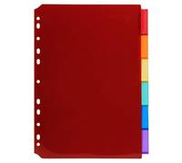 Exacompta 10x Intercalaires PP transparent couleurs A4 6 pos assort 3906E
