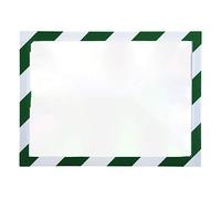 Pochette d'affichage magnétique de sécurité A4 - Blanc/vert