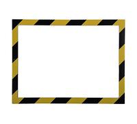 Exacompta - Réf. 39209E - Une Pochette affichage mural magnétique en PVC - Pour afficher consignes de sécurité, prévention des risques - Format à classer A4 - Cadre bicolore couleur jaune et noir