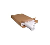 Exacompta - Réf. 39651E - Carton de 5 recharges papier FOREVER pour tableaux de conférence - papier recyclé 60 g /m2- 50 feuilles unies - 65 x 100 cm - sous film plastique - certifié Ange Bleu