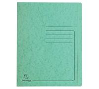Exacompta - Réf. 39993E - 1 chemise à lamelle imprimée Iderama en carte lustrée 355 g/m² - chemise certifiée FSC - dimensions 24 x 32 cm pour documents format A4 - couleur vert