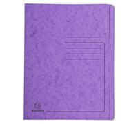Exacompta - Réf. 39998E - 1 chemise à lamelle imprimée Iderama en carte lustrée 355 g/m² - chemise certifiée FSC - dimensions 24 x 32 cm pour documents format A4 - couleur violet