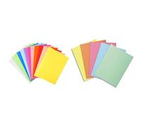 Exacompta - Réf. 410000E - Paquet de 100 chemises rigides Forever® 220 g/m2 -chemises 100% recy s & Paquet de 250 sous-chemises SUPER 60 en carte 60 g, coloris assortis pastels