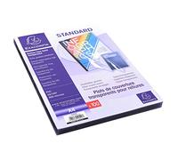 Exacompta – Plats pour relier 42542E PVC cristal lisse haute transparence 20/100ème A4 Boîte 100