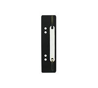 Exacompta - Réf. 426001B - Paquet de 250 fixe-dossiers à lamelle - Pour relier des documents perforés A4 - Double perforation 60 et 80 mm pour classeurs et classeurs à levier - Couleur noire